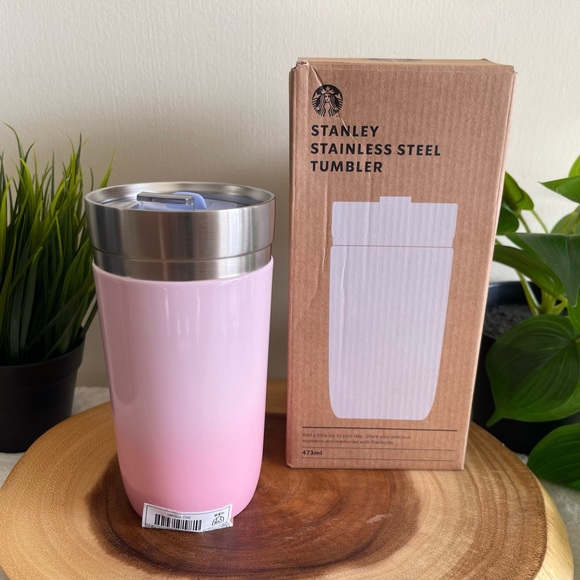 Stanley + Starbucks Korea Cherry Blossom stainless steel tumbler 473ml (16oz) - Picture 4 of 12